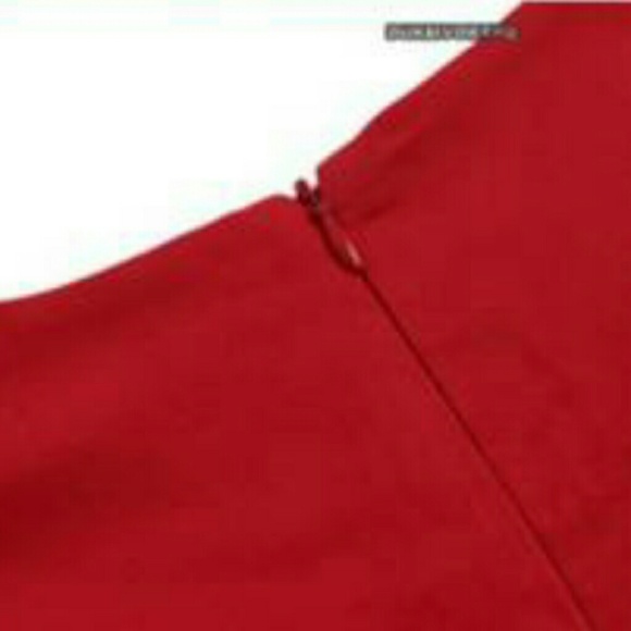 Red fishtail skintight vintage style sexy dress - Picture 4 of 6